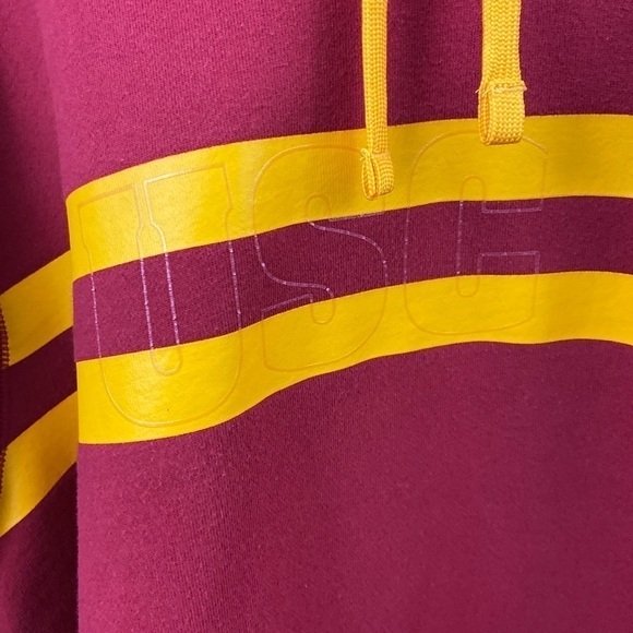 Vtg Nike USC Trojans Maroon Gold Logo Sz XL Hoodie - Picture 4 of 11